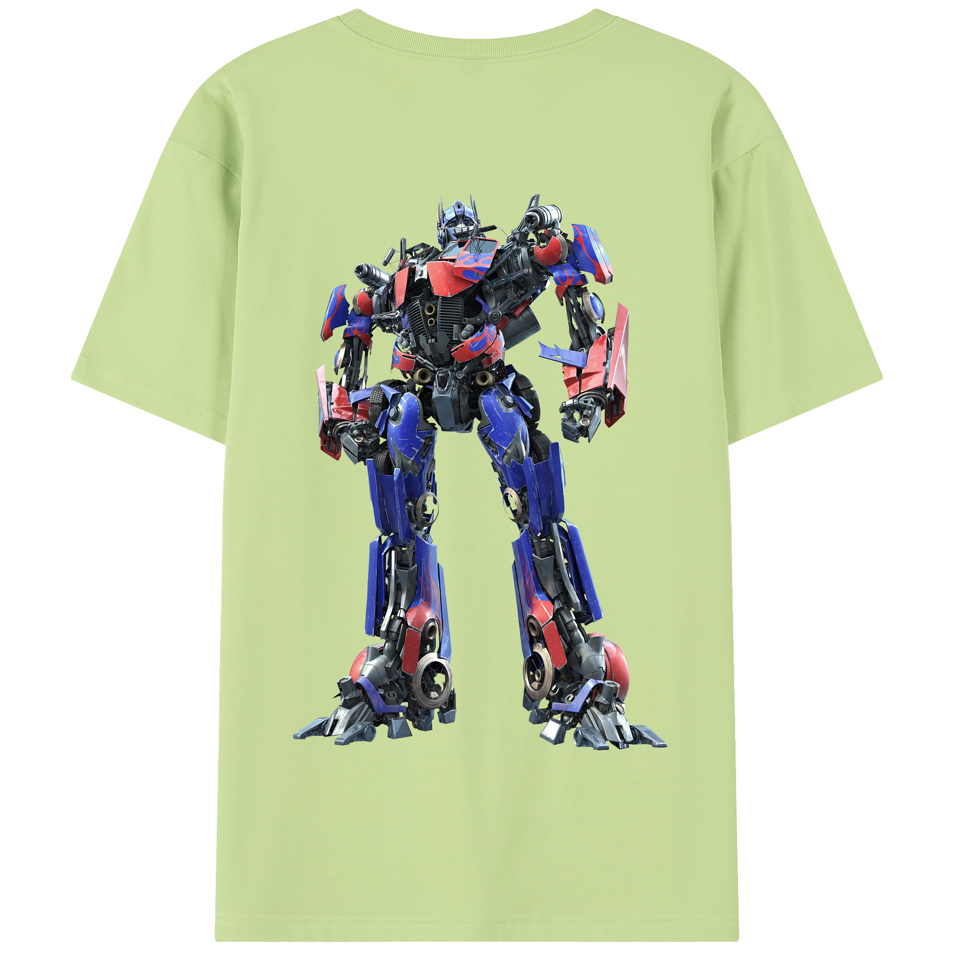 （画像用） Transformers トランスフォーマー 綿100％半袖Tシャツ（背面プリント）
